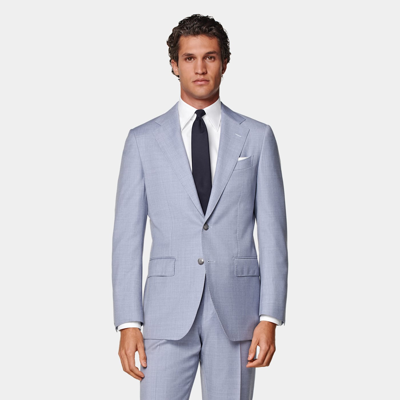Suitsupply Light Blue Perennial Tailored Fit Havana Suit