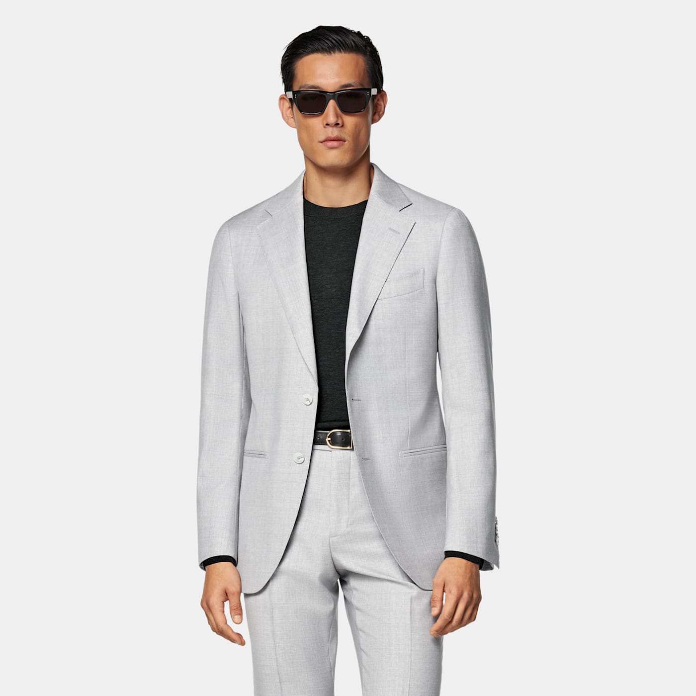 Suitsupply Light Grey Perennial Tailored Fit Havana Suit