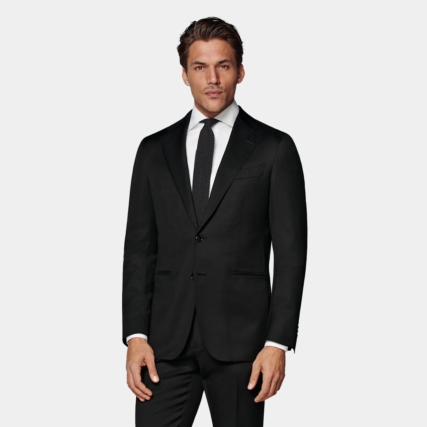 Shop Suitsupply Black Perennial Tailored Fit Havana Suit