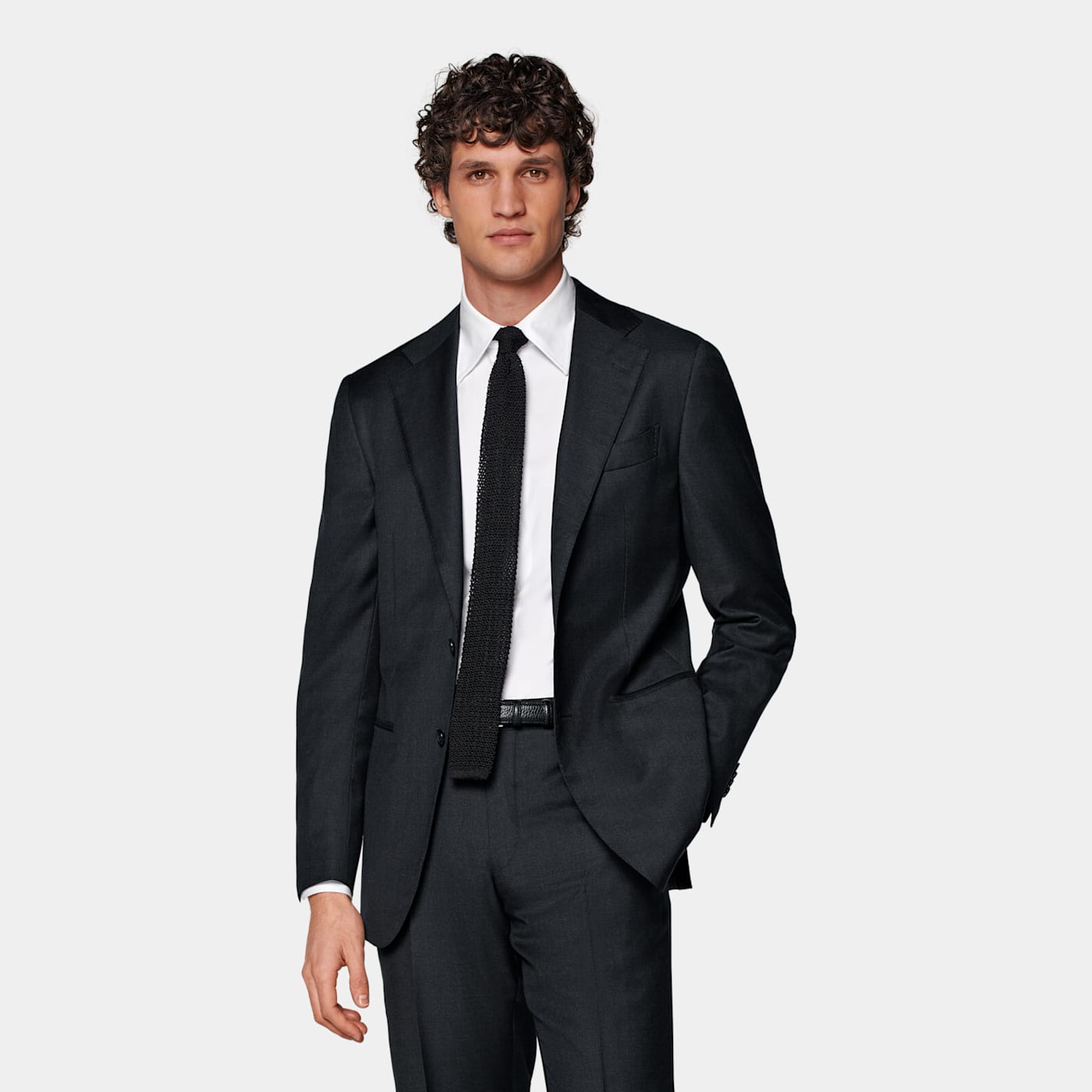 Shop Suitsupply Dark Grey Perennial Tailored Fit Havana Suit