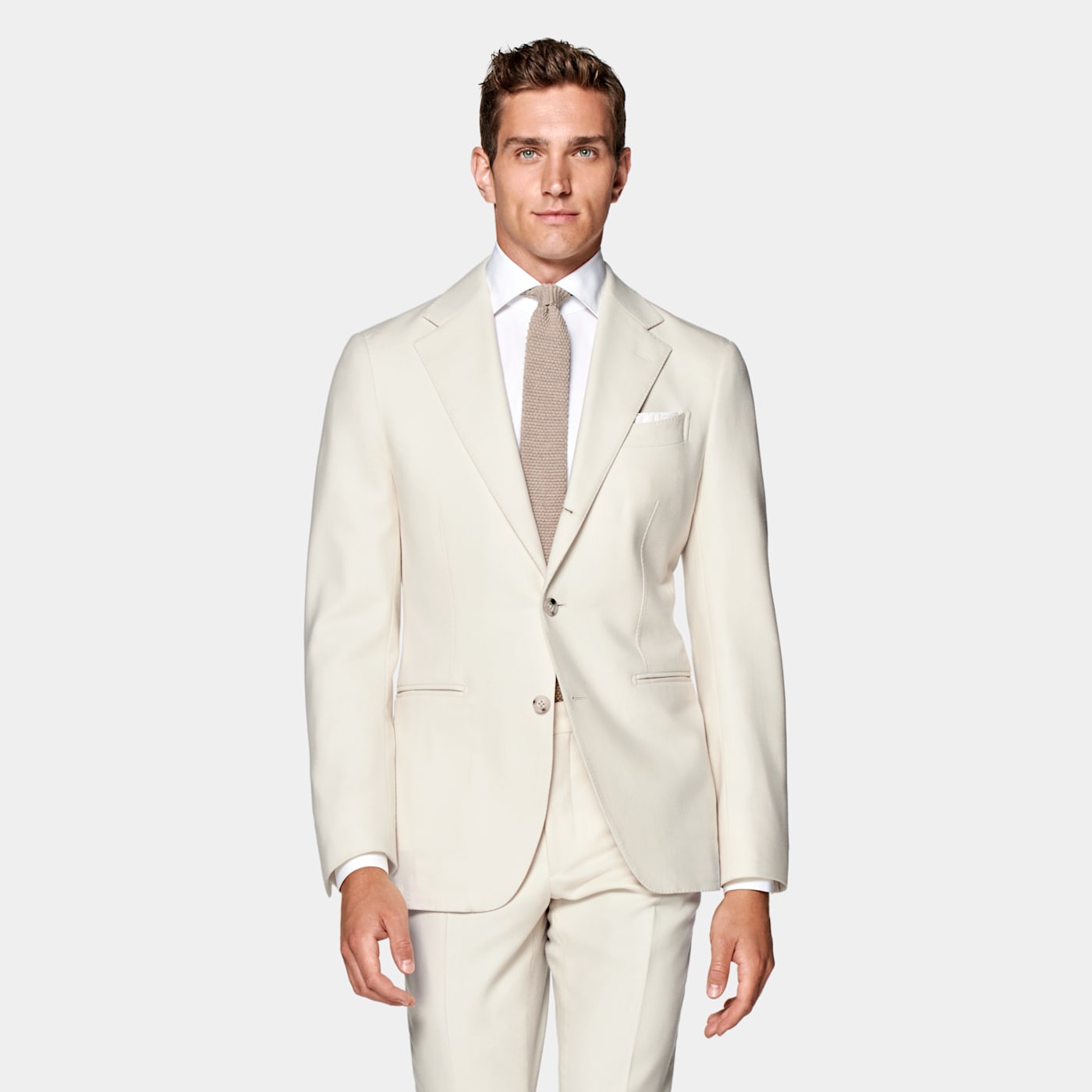 Suitsupply Off-white Havana Suit In Gray