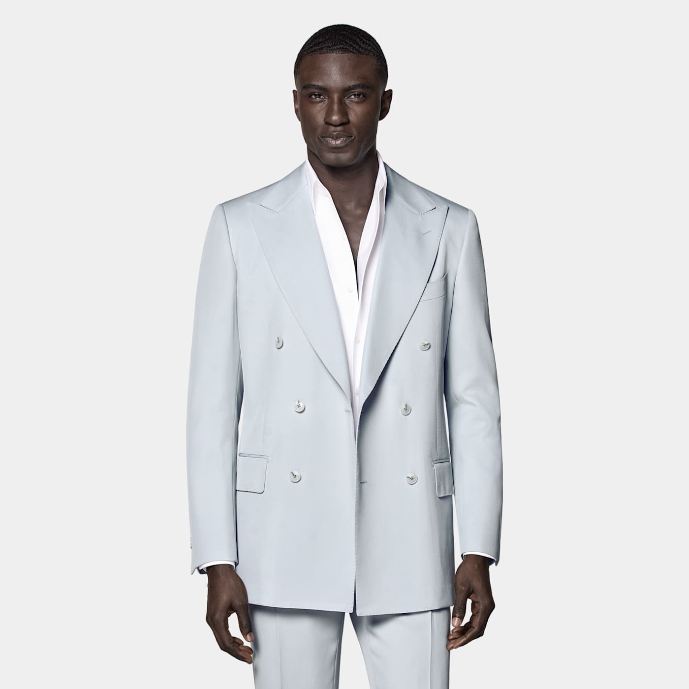 Suitsupply Light Blue Tailored Fit Milano Suit