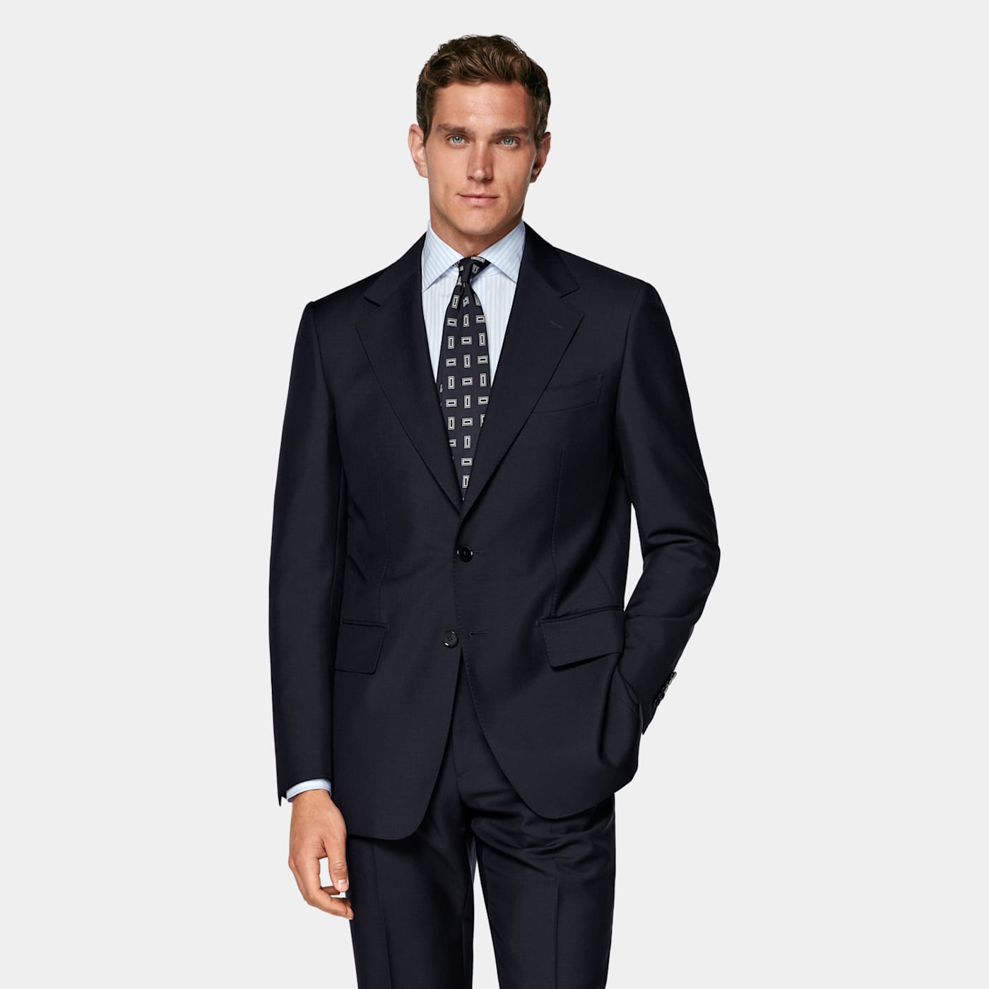Suitsupply Navy Tailored Fit Milano Suit