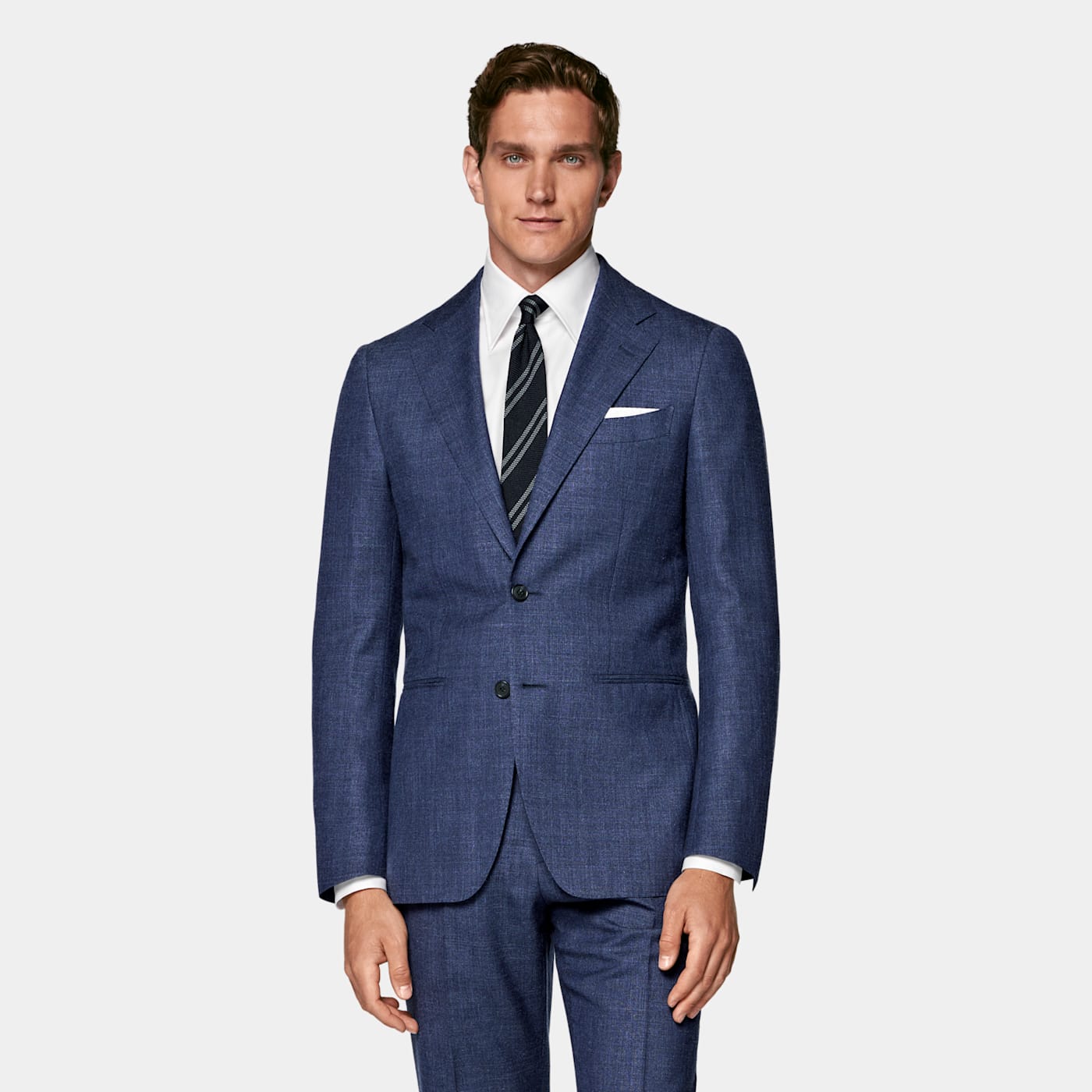 Suitsupply Mid Blue Tailored Fit Havana Suit