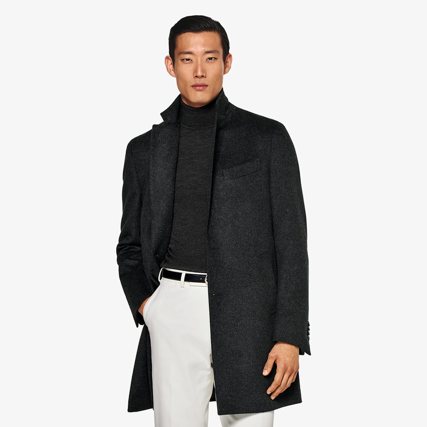 Suitsupply Dark Grey Overcoat