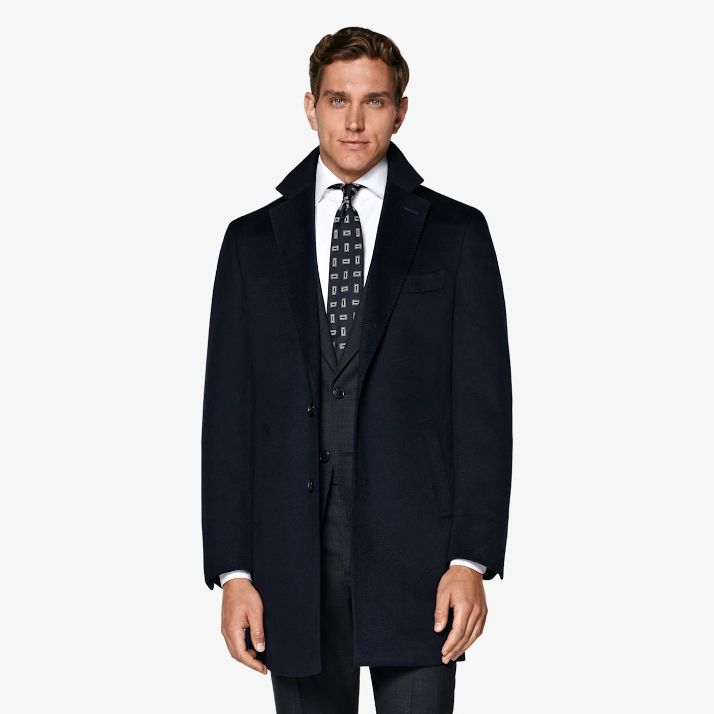 Suitsupply Navy Overcoat