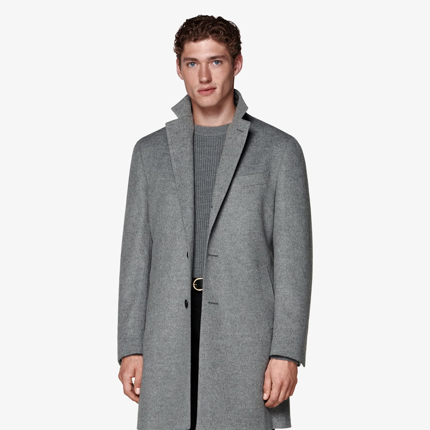 Suitsupply Light Grey Overcoat