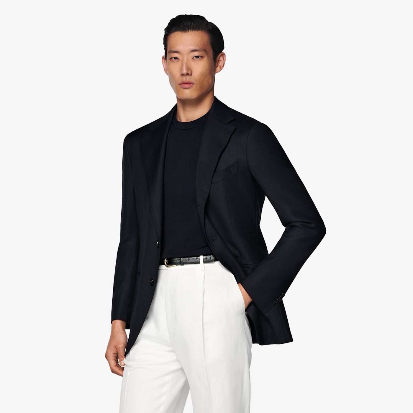 Suitsupply Navy Relaxed Fit Roma Blazer