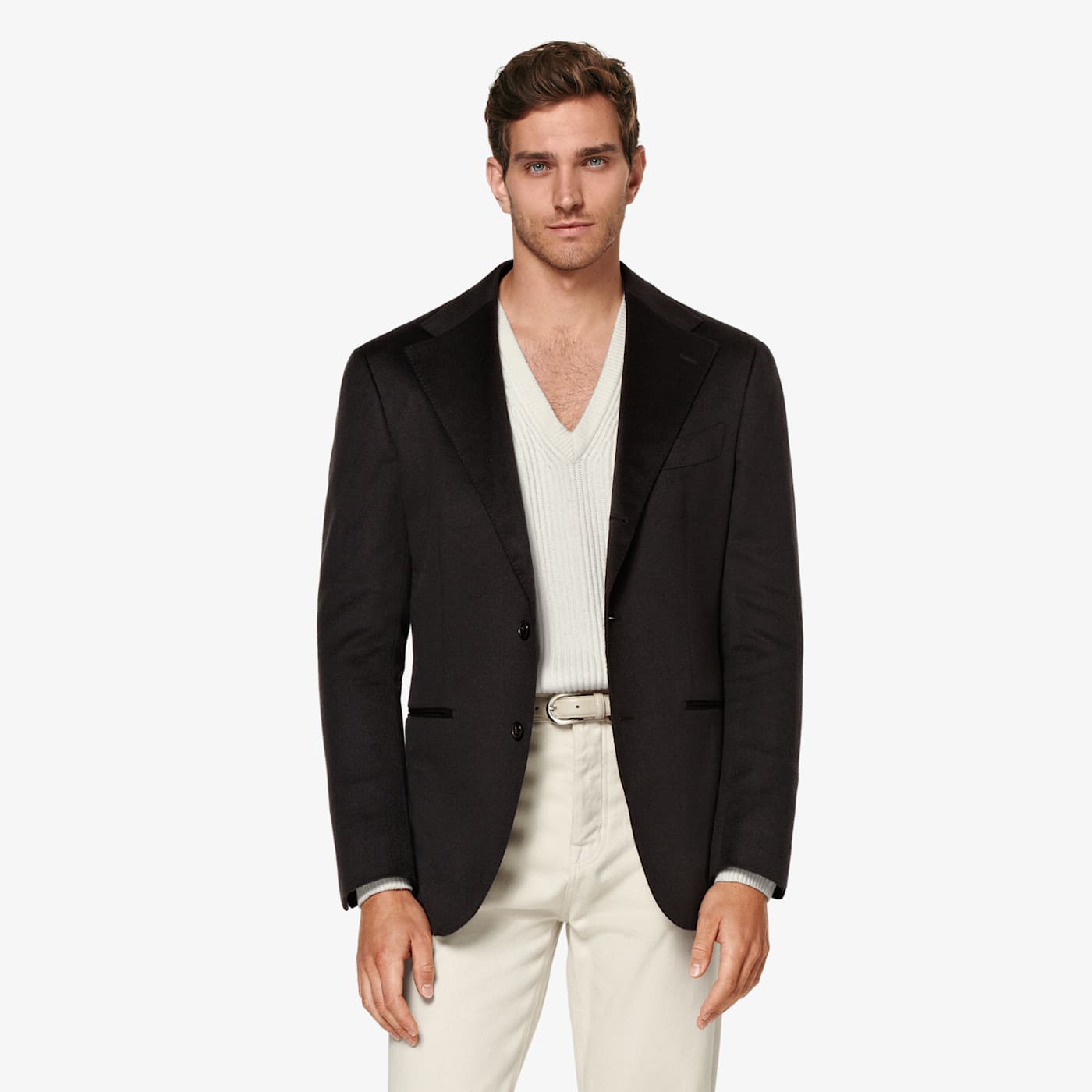 Suitsupply Dark Brown Relaxed Fit Roma Blazer