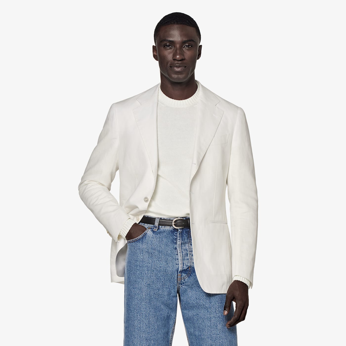 Suitsupply Off-white Tailored Fit Havana Suit Jacket