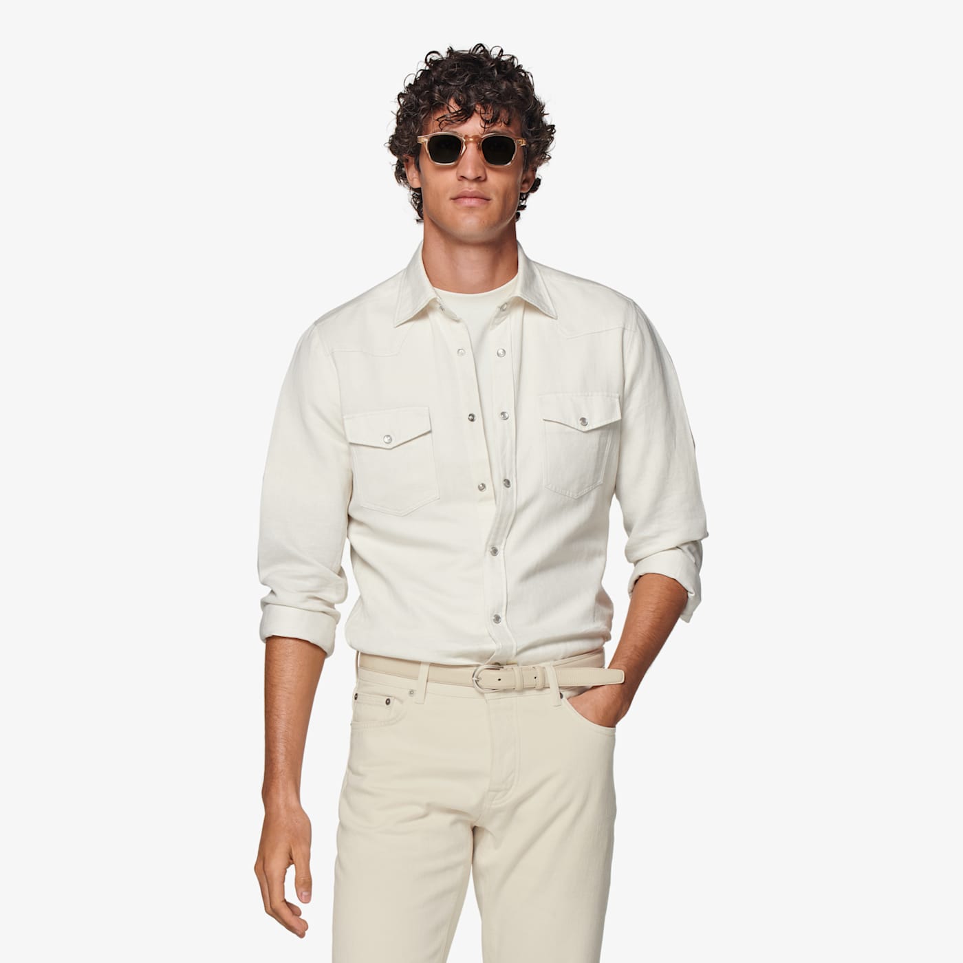 Suitsupply Off-white Western Shirt
