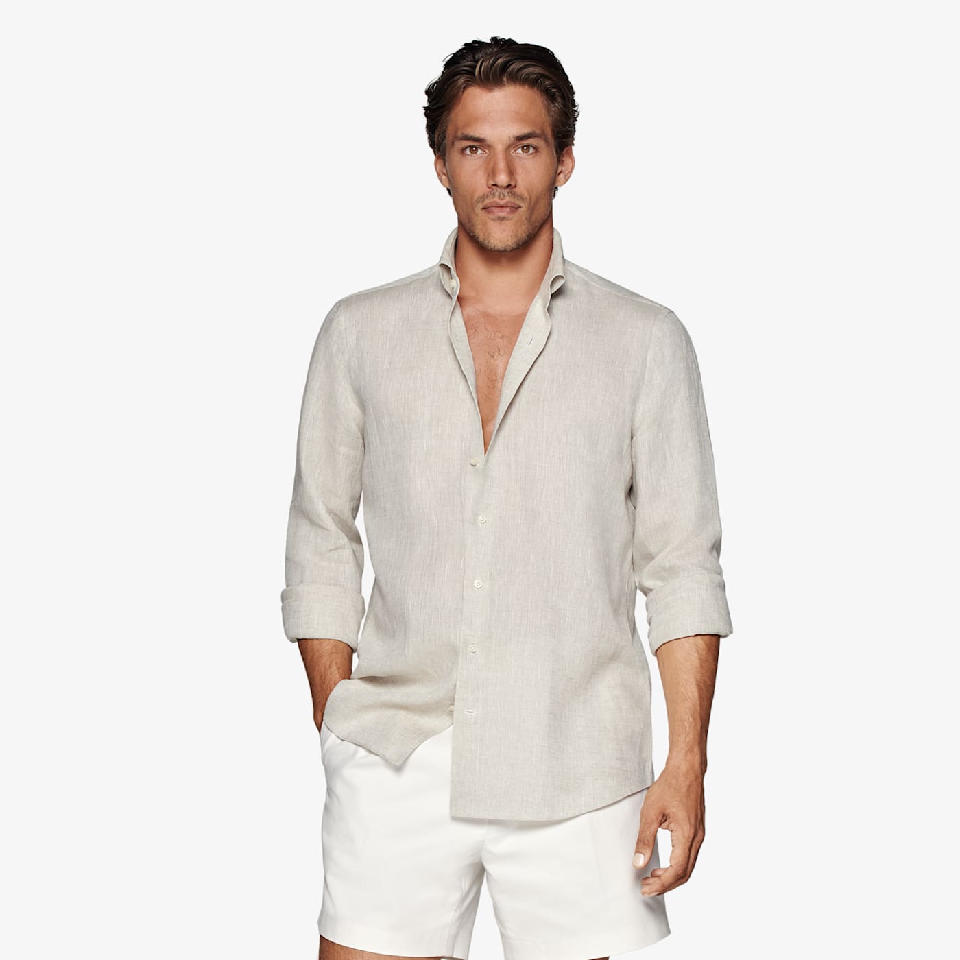 Suitsupply Sand Slim Fit Shirt