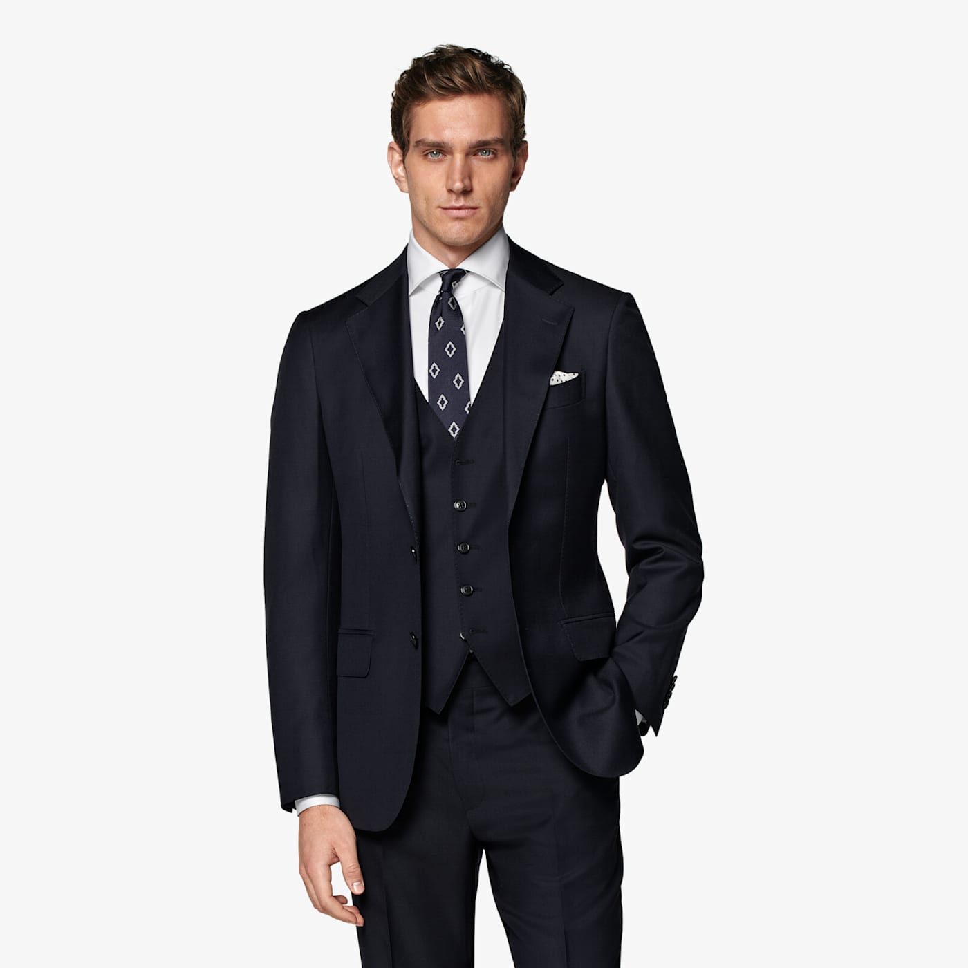 Suitsupply Navy Waistcoat