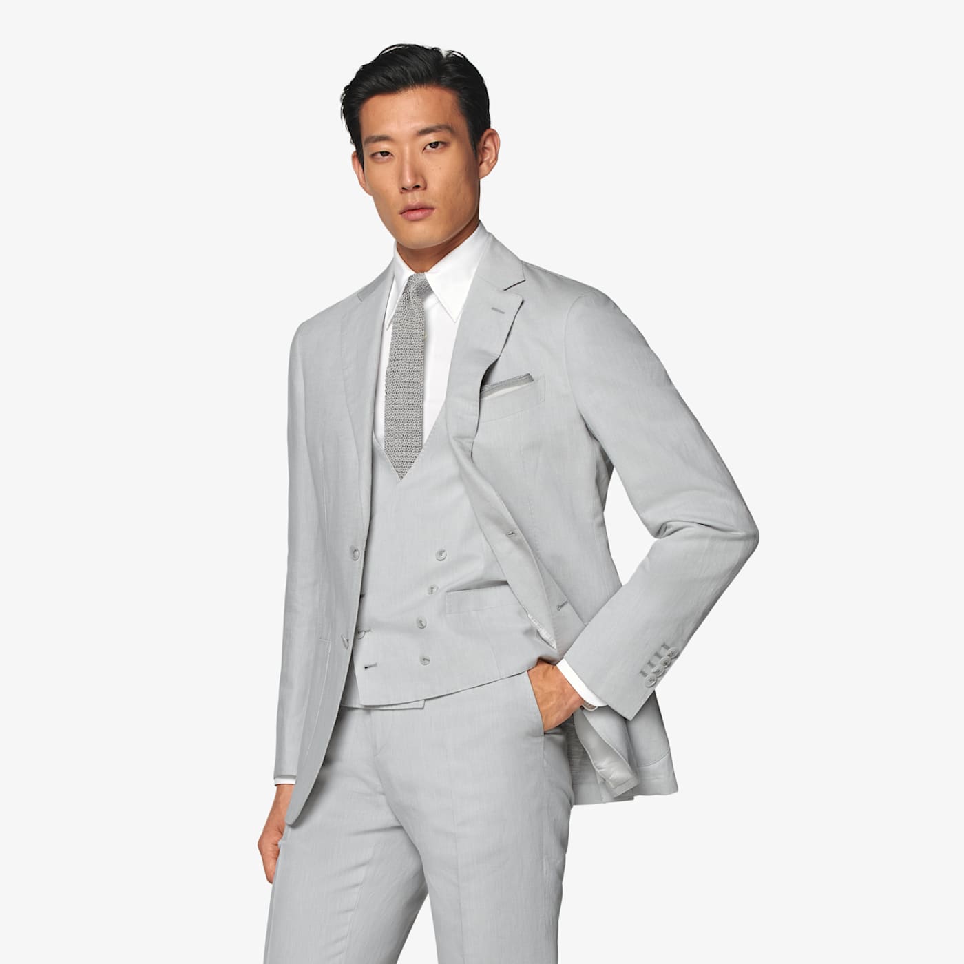 SUITSUPPLY LIGHT GREY WAISTCOAT