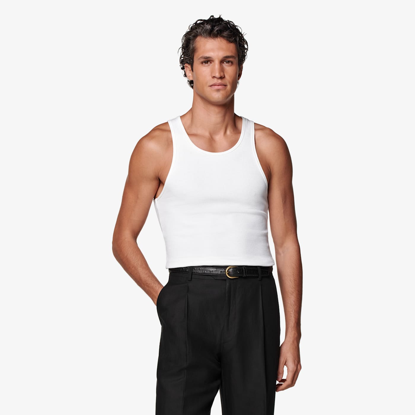 SUITSUPPLY SUITSUPPLY WHITE TANK TOP