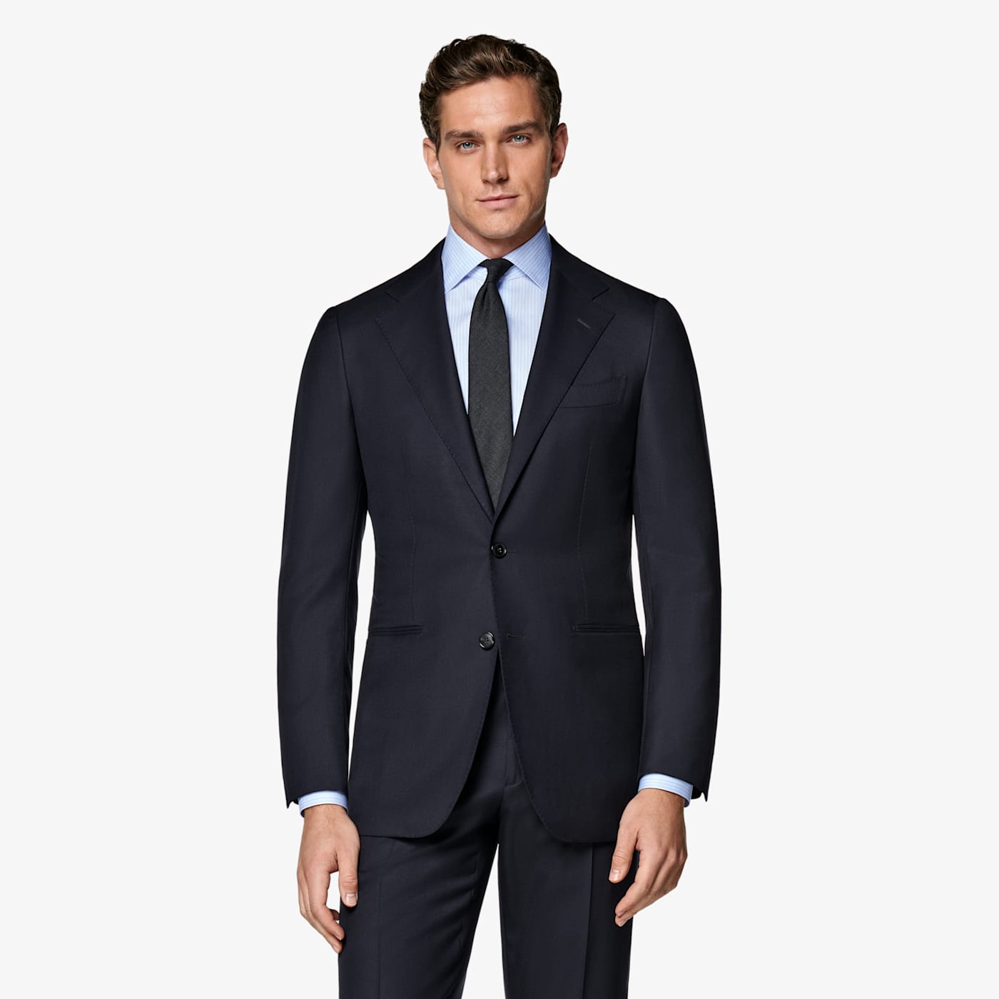 Suitsupply Navy Tailored Fit Havana Suit