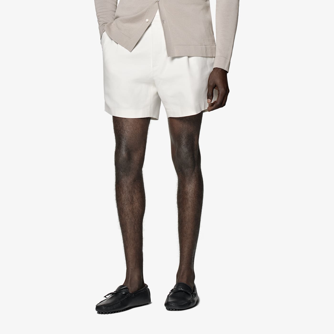 Suitsupply Off-white Straight Leg Shorts