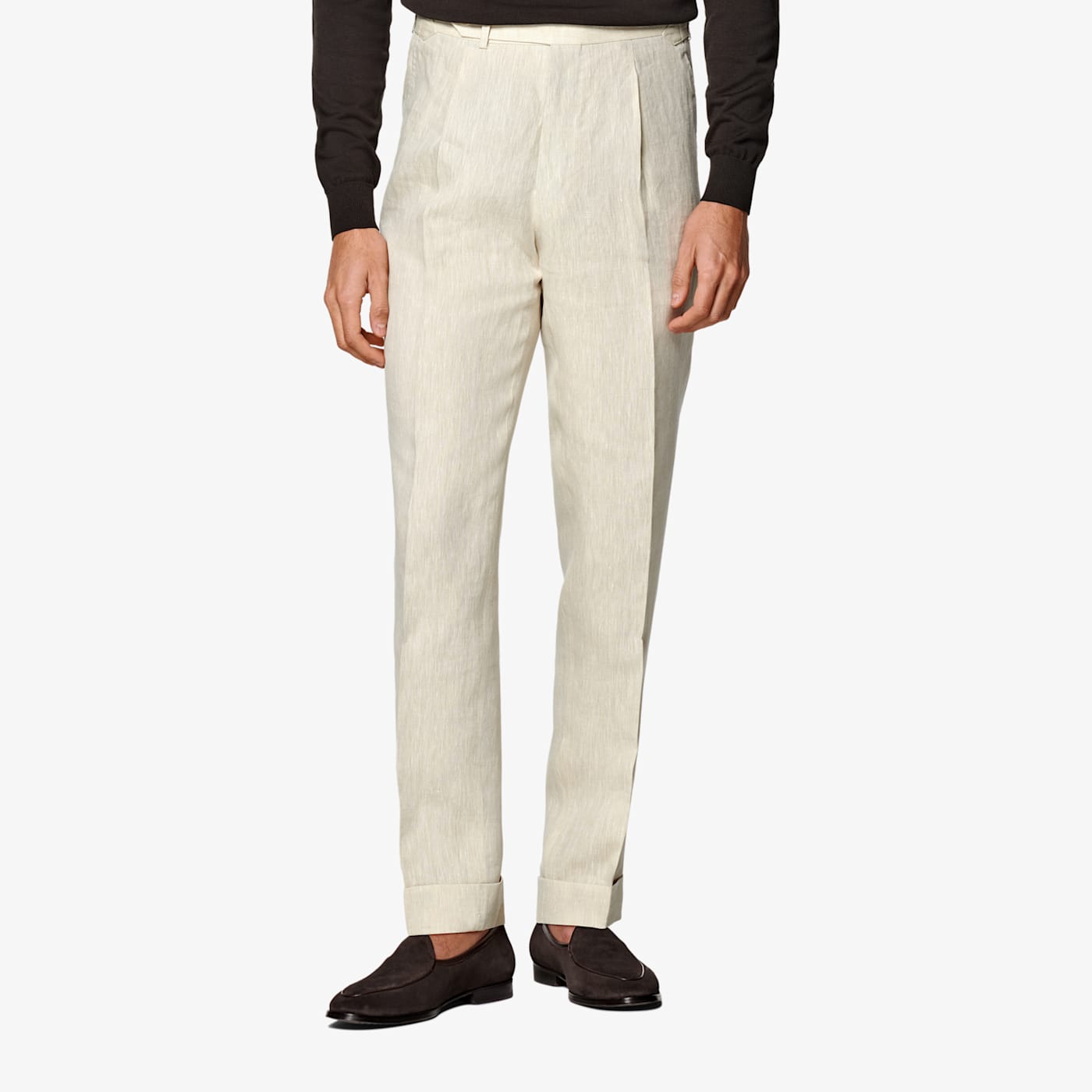 Suitsupply Sand Slim Leg Tapered Pants