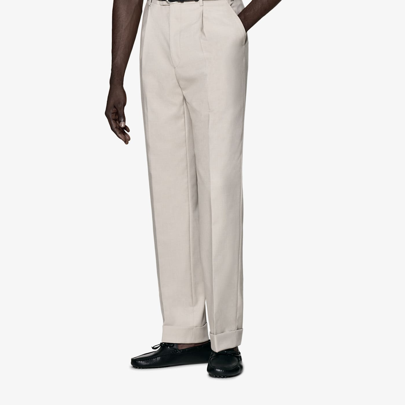 Suitsupply Light Taupe Firenze Trousers In Gray