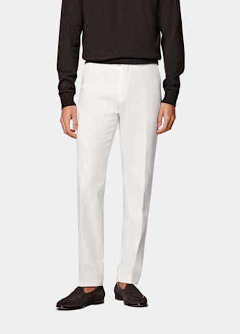 Off-White Slim Leg Straight Chinos