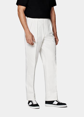 Off-White Pleated Mira Pants