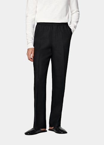 Pantalones negros Wide Leg Straight