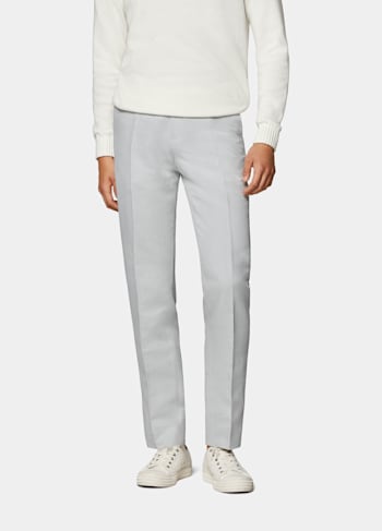 Light Grey Brescia Trousers