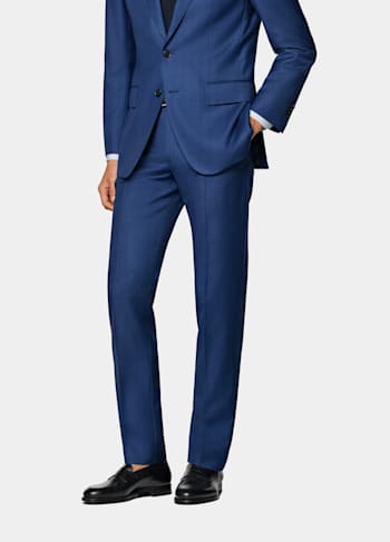 Mid Blue Brescia Suit Trousers