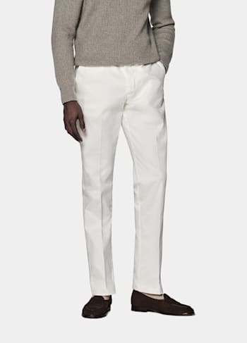 Off-White Slim Leg Straight Chinos