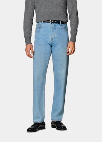 Jeans hellblau Straight Leg