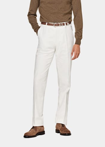 Off-White Straight Leg Trousers