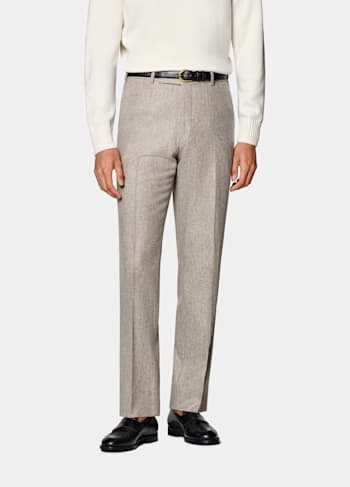 Pantalones gris topo Straight Leg