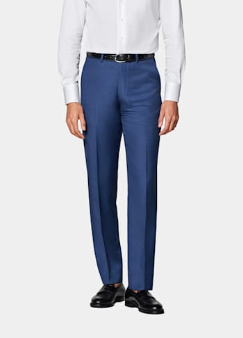 Anzughose mittelblau Slim Leg straight