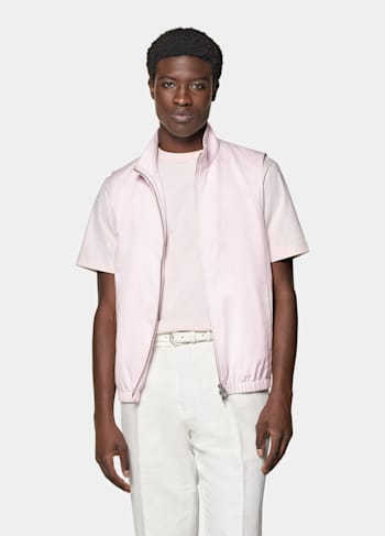 Light Pink Zip Vest