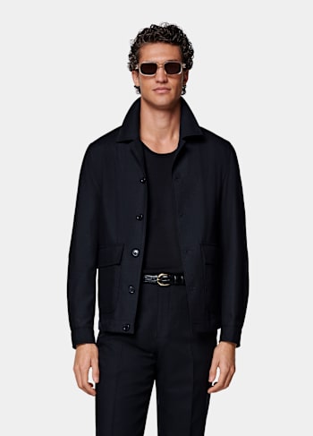 Navy Bomber Jacket