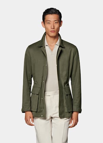 Field jacket verde oscuro