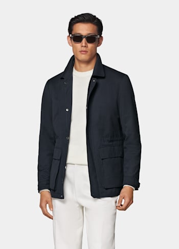 Field jacket azul marino