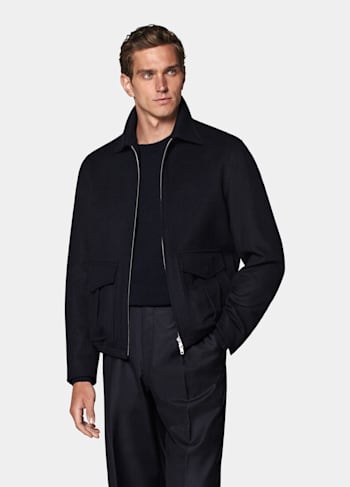 Navy Bomber Jacket