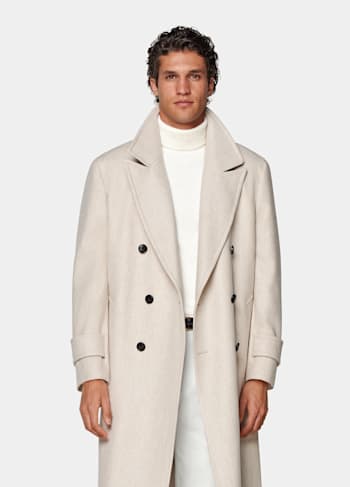 Manteau long sable