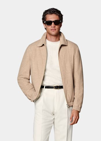 Bomber marrón claro