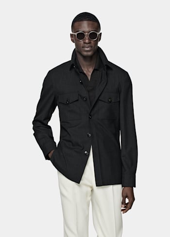 Dark Grey William Shirt-Jacket