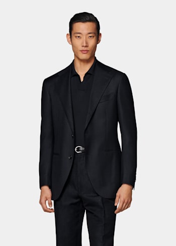 Navy Relaxed Fit Roma Blazer