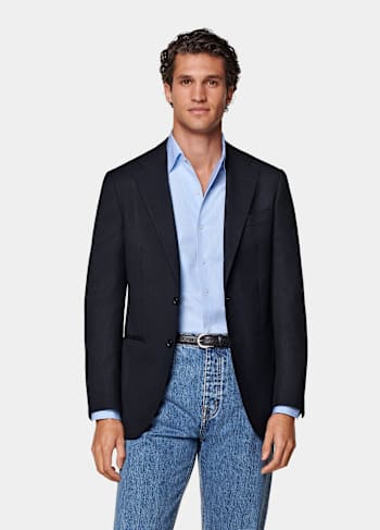 Navy Tailored Fit Havana Blazer