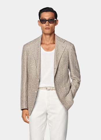 Taupe Relaxed Fit Roma Blazer