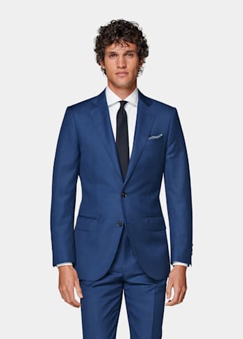 Mid Blue Lazio Suit Jacket