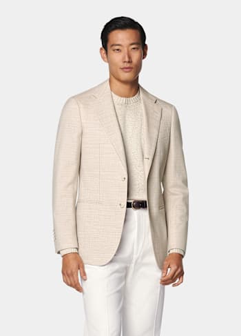 Sand Tailored Fit Havana Suit Jacket