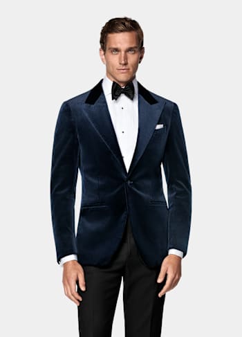 Navy Tailored Fit Havana Dinner Jacket