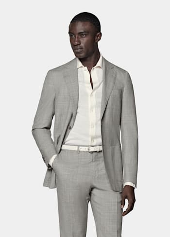 Light Grey Havana Suit Jacket