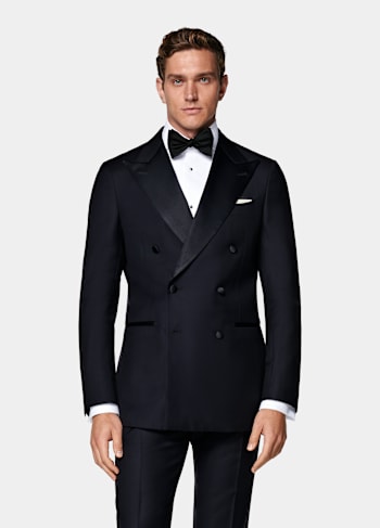 Blazer de esmoquin Havana azul marino corte Tailored