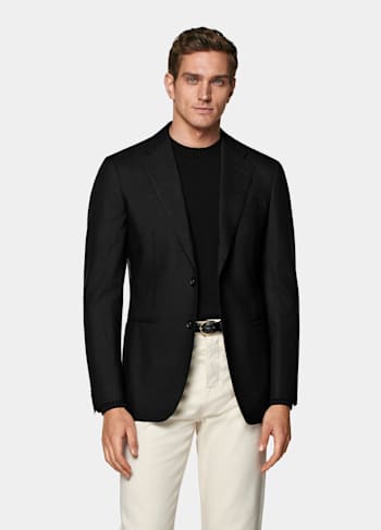 Blazer Havana negro corte Tailored